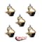 Service Caster 2 Inch Antique Brass Hooded Grip Ring Ball Casters with Brakes SCC, 5PK SCC-GR01S20-POS-WA-SLB-716-5 - alternate 1